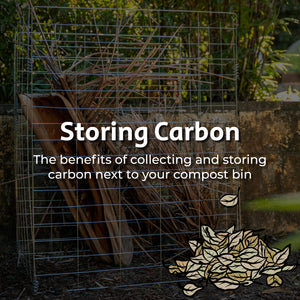 Storing Carbon next to your Compost Bin
