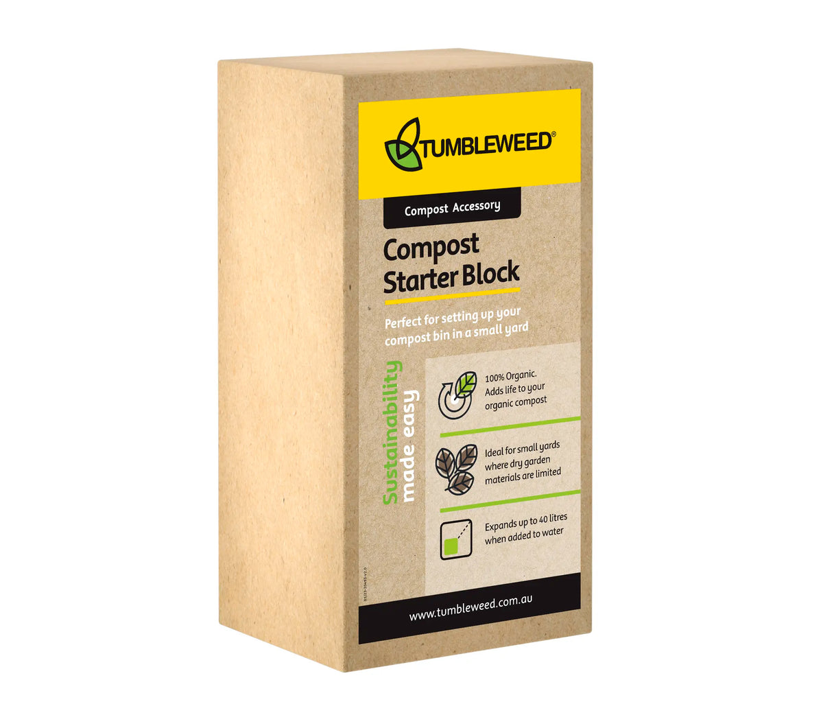 Compost Firming Block Compost Starter Block | Tumbleweed